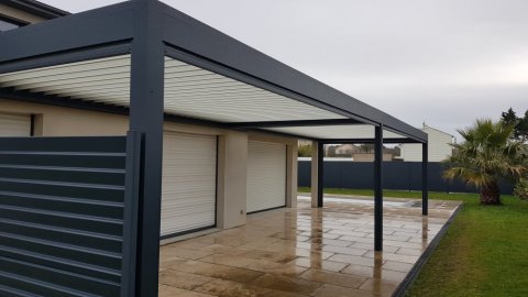 Pose et installation de pergola bioclimatique pour particuliers et professionnels à Guérande 