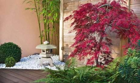 Création d’un jardin zen japonais chez un particulier Guérande 